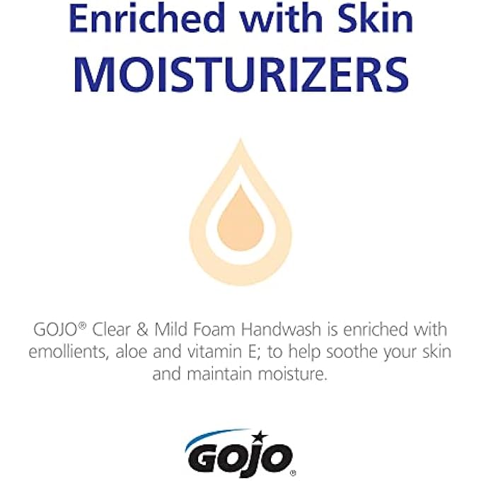 Gojo 8811-03 CLEAR AND MILD FOAM HANDWASH, 1250ML REFILL (PACK OF 3) - Image 2